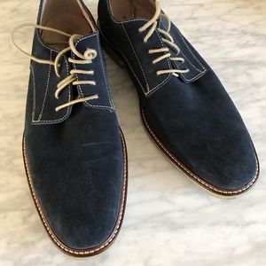 Banana Republic Blue Leather Oxfords.